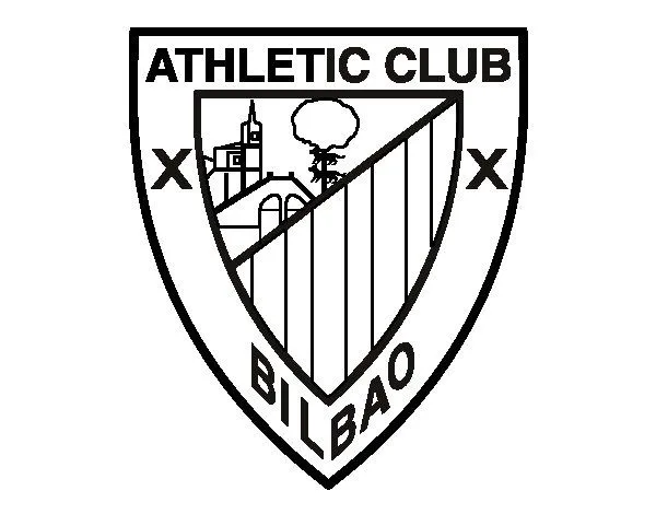 Athletic Club crest coloring page - Coloringcrew.com