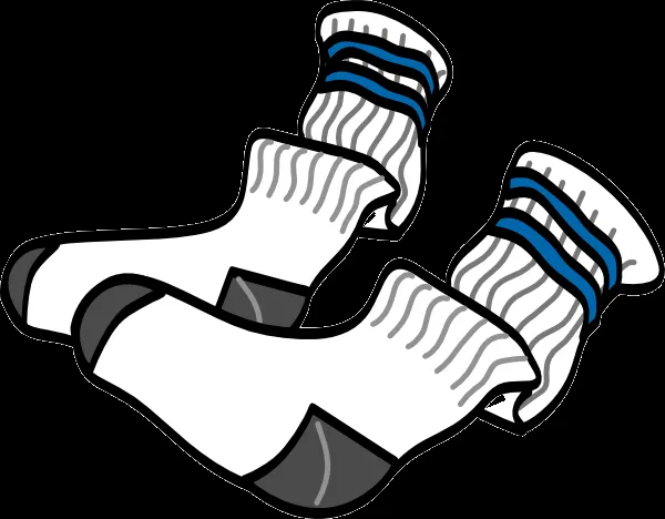 Athletic Crew Socks clip art - vector clip art online, royalty ...