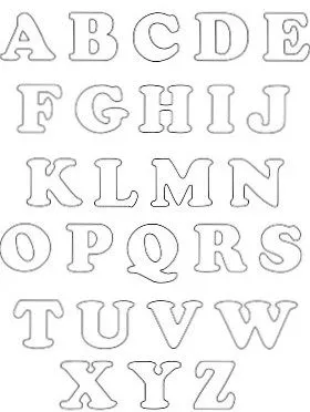 ... de atividades escolares - Josefa Krysiaki: Moldes de letras para mural ... de atividades escolares - Josefa Krysiaki: Moldes de letras para mural