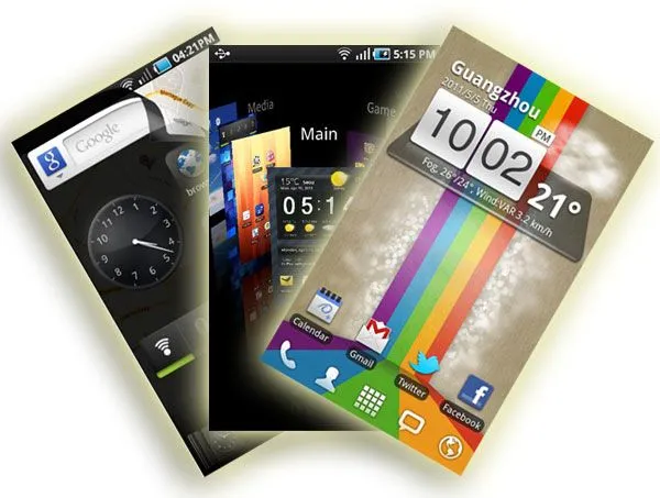 Tres atractivos menús personalizables para Samsung Galaxy S2