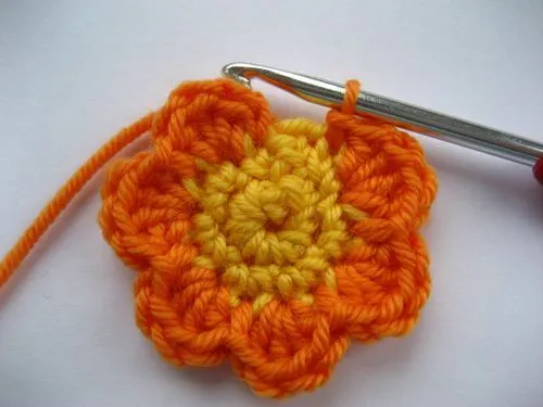 Patron flores crochet paso paso - Imagui