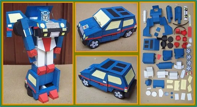 Autobot Car SKIDS Season 1 made en cardboard | Flickr - Photo Sharing!