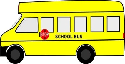 Autobus escolar en caricatura - Imagui
