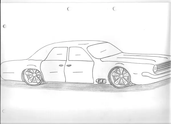 Dibujo de autos tuning faciles - Imagui
