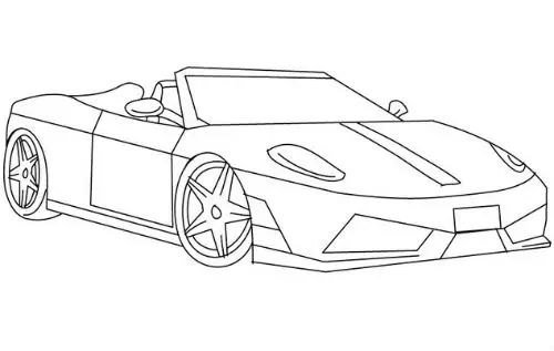 Dibujos de carros deportivos para colorear ferrari - Imagui