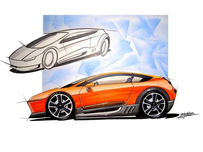 Dibujos de autos - Dibujos de autos Diseño Render Photoshop