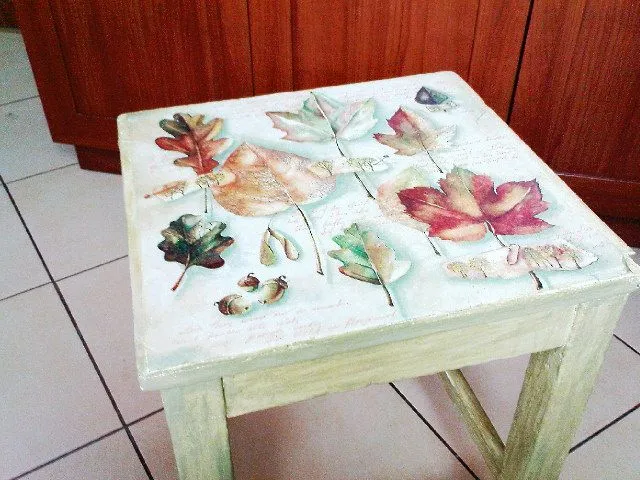 Autumn decoupage chair by ~InkKiller on deviantART