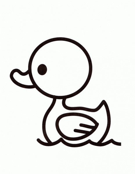 ave-pato-04 | Dibujos y juegos, para pintar y colorear