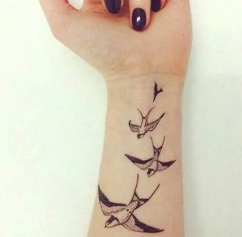Aves - Tatuajes para Mujeres