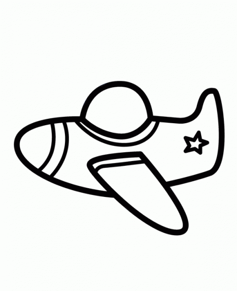 avion-02 | Dibujos y juegos, para pintar y colorear