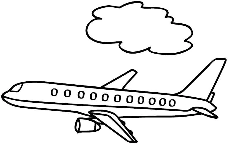 Como dibujar un avion facil - Imagui