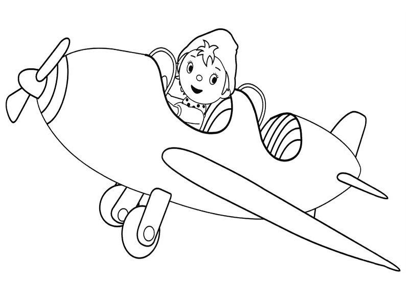Un avión para colorear para niños - Imagui