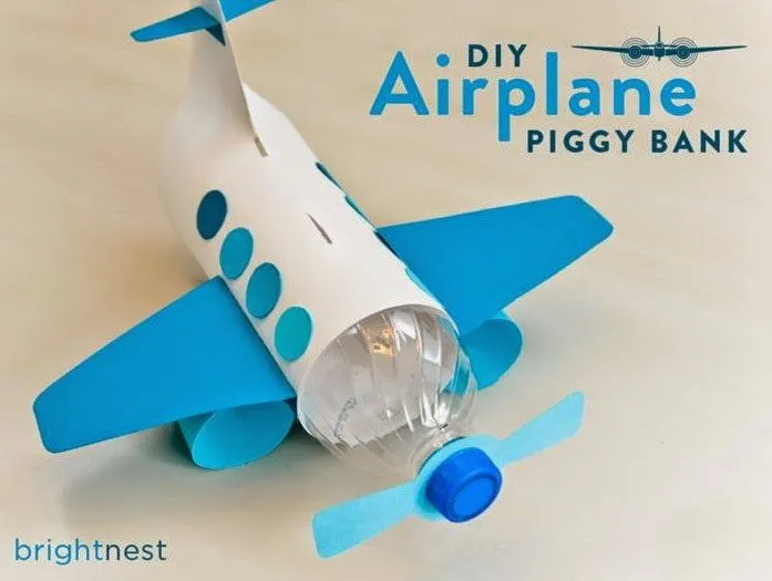 Aviones de material reciclado - Imagui