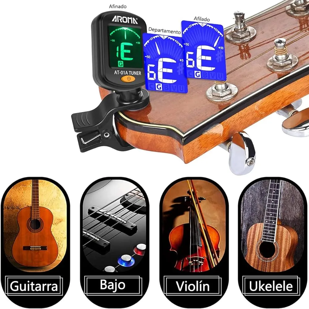 AXIDUN Kit de Accesorios para Guitarra,Afinador de Guitarra/Bajo,Guitarra  Capo,Soporte de Guitarra,Encordador y Enrollador de cuerdas para guitarra（3  in 1）,con 4 Púas de Guitarra(5 Accesorios/Paquete) : Amazon.com.mx:  Instrumentos Musicales