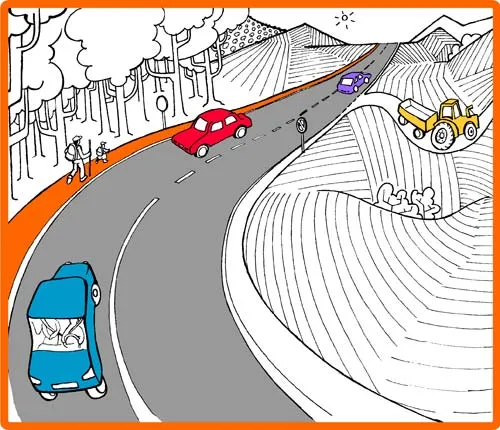 Dibujo de carreteras para colorear - Imagui