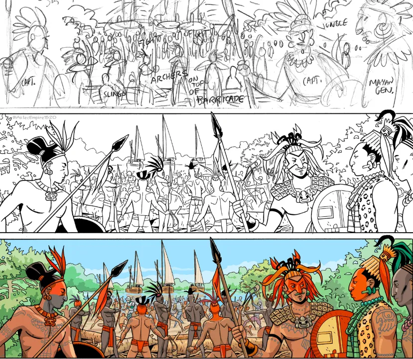 Aztec Empire: El cómic de la Conquista de México más realista