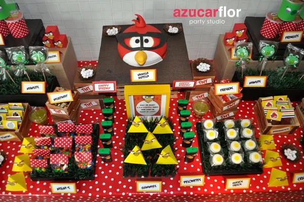 AZUCAR FLOR party studio: Angry Birds (cumpleaños Alejandro)