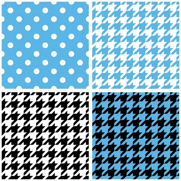 Azul, blanco y negro pastel vector azulejo fondo conjunto ...