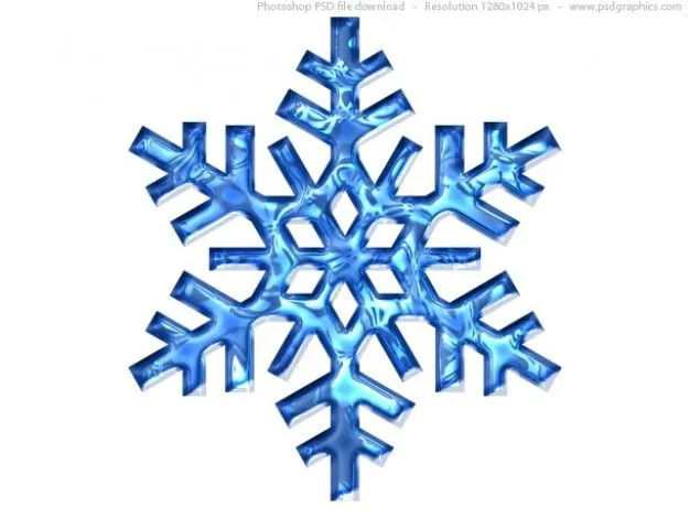 Azul del copo de nieve icono (PSD) | Descargar PSD gratis