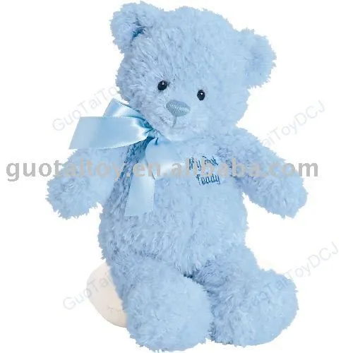 El azul del oso de peluche juguetes de peluche-Animales de peluche ...
