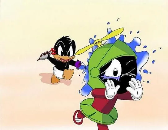 Baby Daffy and Marvin by Martiangirl on DeviantArt
