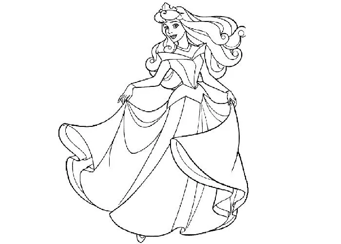 baby DISNEY Princess Colouring Pages (page 2)