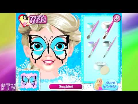 Baby Elsa Butterfly Face Art New 2015 - Frin - Juegos Frin - YouTube