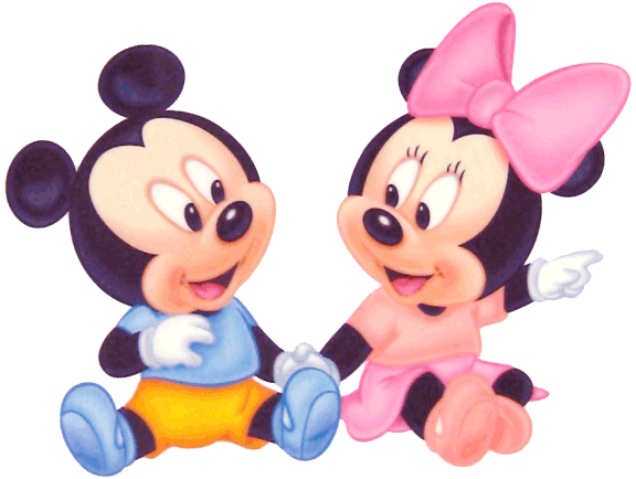 Dibujos de Mickey Mouse y Minnie bebé - Imagui