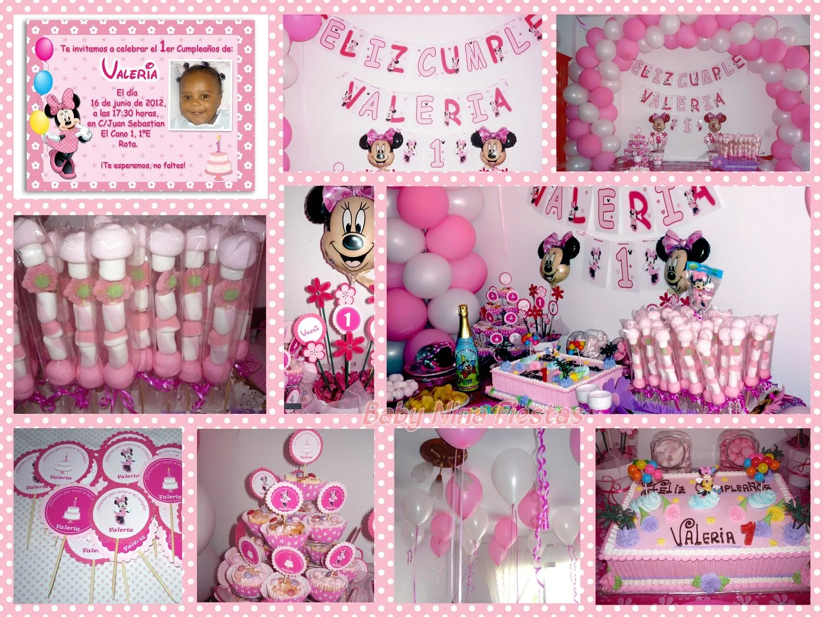 Baby Nina Fiestas: Fiesta temática Minnie Mouse para Valeria