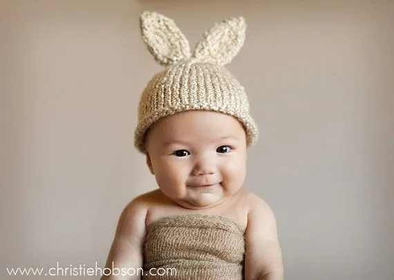 Baby Regal: Gorros de Conejitos de Pascua para Bebés ¿Sabes hacerlos?