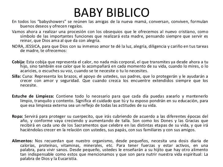 Como hacer un baby shower biblico - Imagui