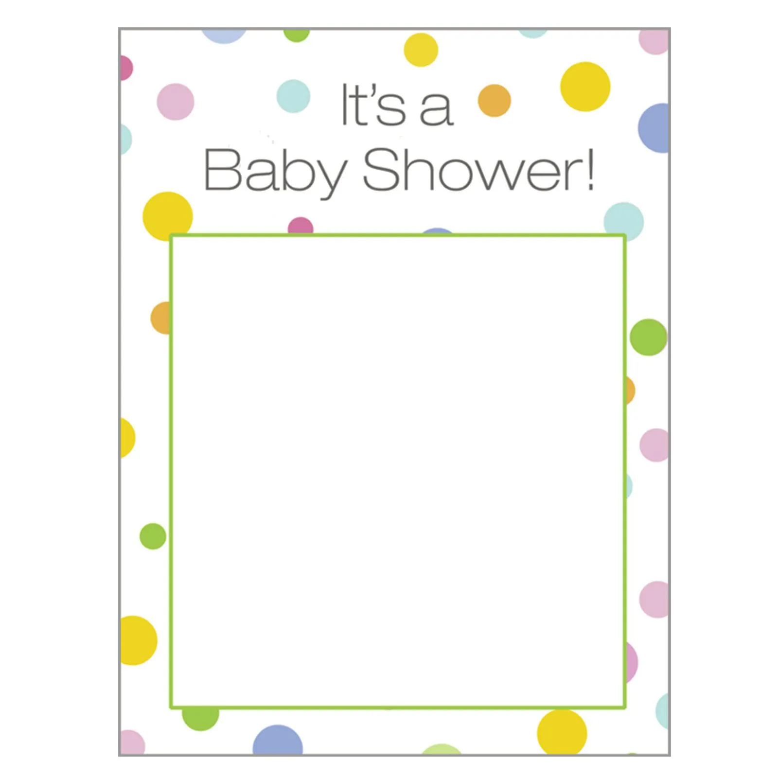 Baby Shower Border This Features A Yellow Frame Pictures