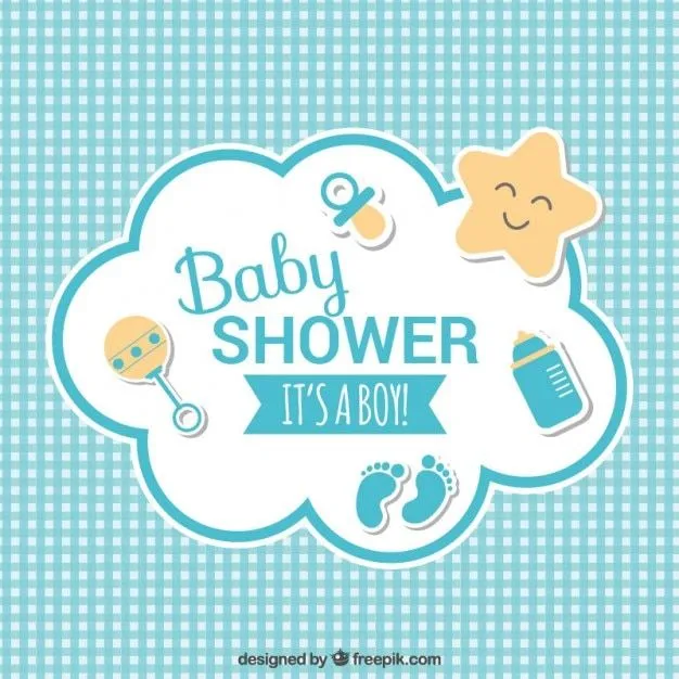 Baby shower card Vector | Free Download