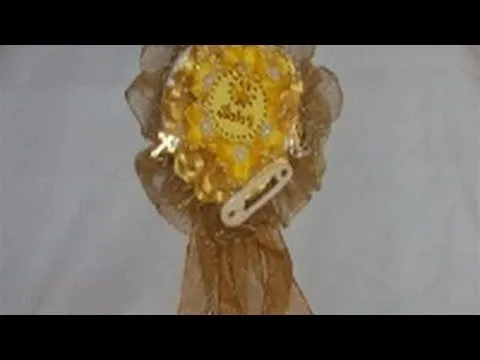Baby shower corsage - YouTube