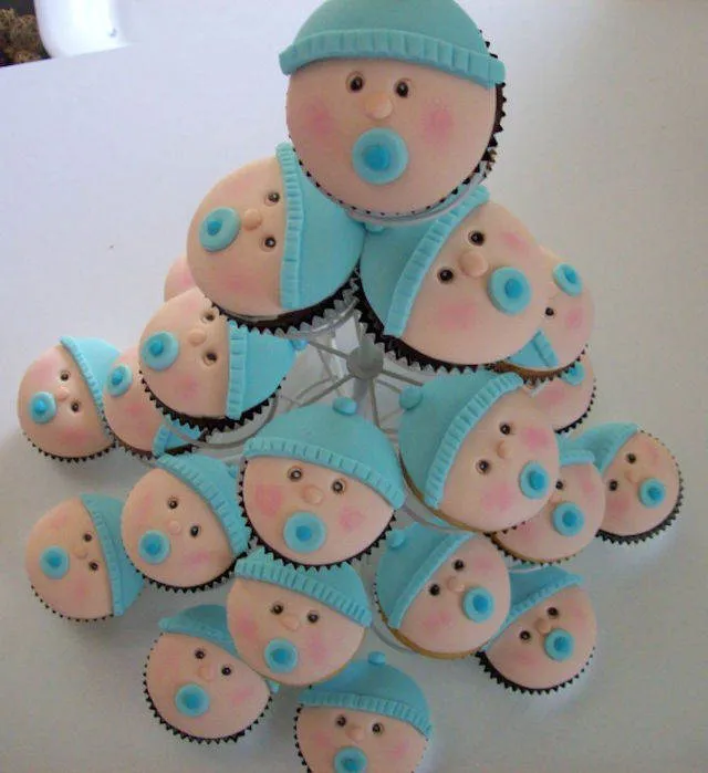 Baby shower cupcakes para una fiesta fantástica