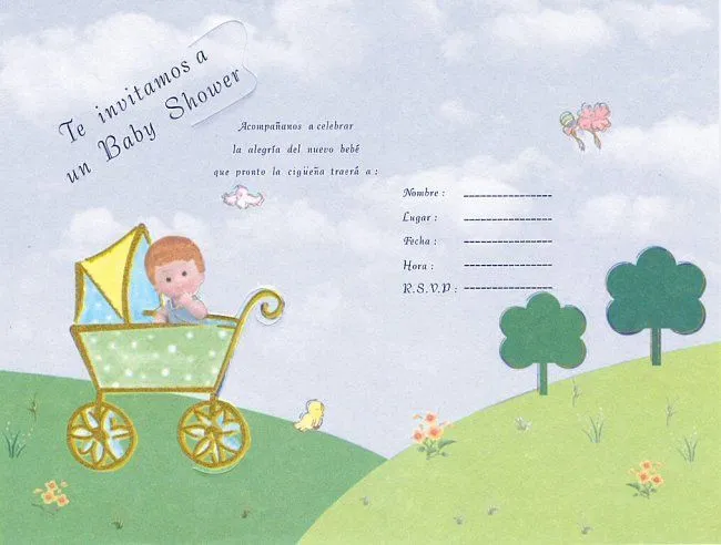 Baby Shower: invitaciones para imprimir - Guía de MANUALIDADES