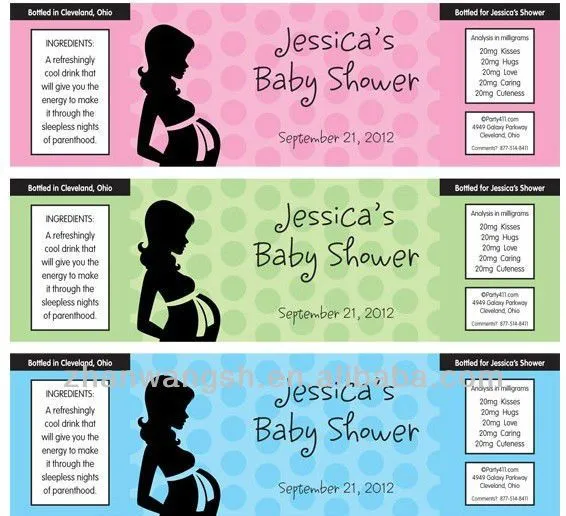 Baby Shower mamá de agua etiqueta de la botella-Embalaje Etiquetas ...