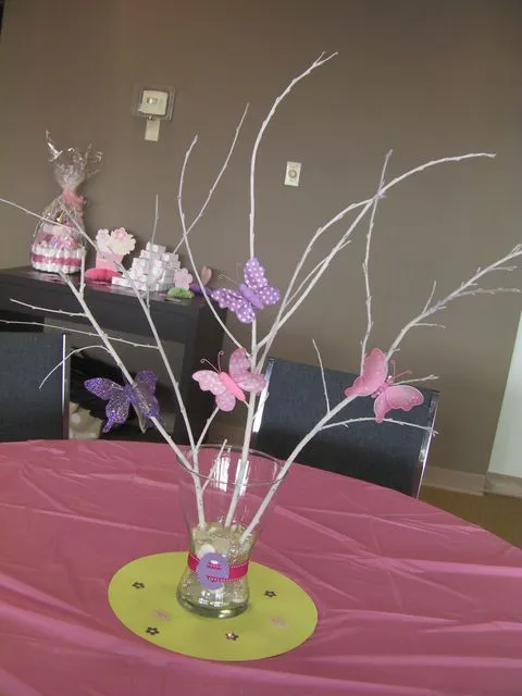 Ramas decoradas para baby shower - Imagui