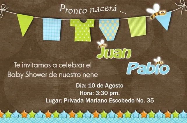 invitaciones para baby shower | Ser padres es facilisimo.com
