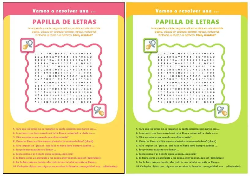 BABY SHOWER: una papilla de diversión! | alegria BABY SHOWER: una papilla de diversión! | alegria