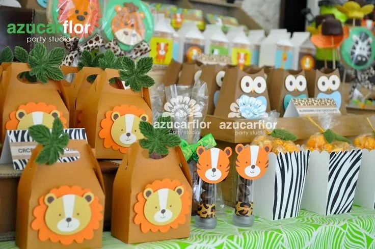 AZUCAR FLOR party studio: Animales de la Selva (baby shower ...