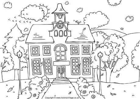 Back to school, dibujos para colorear de Activity Village on ...
