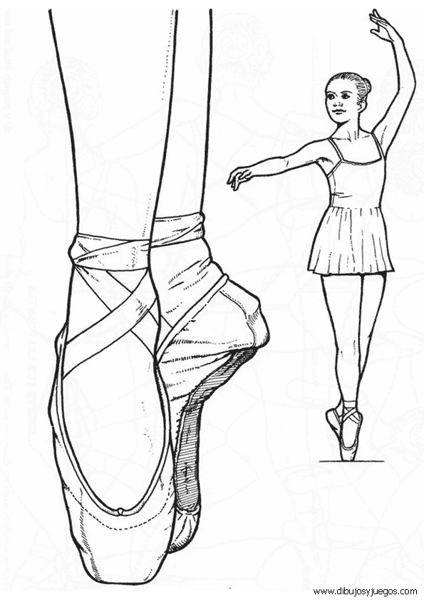 bailarinas-ballet-005 | Dibujos y juegos, para pintar y colorear bailarinas-ballet-005 | Dibujos y juegos, para pintar y colorear