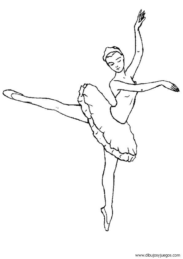 bailarinas-ballet-013 | Dibujos y juegos, para pintar y colorear