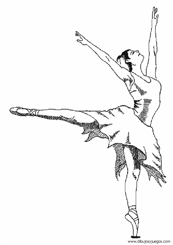 bailarinas-ballet-014 | Dibujos y juegos, para pintar y colorear