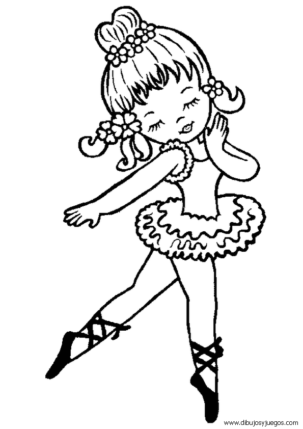 bailarinas-ballet-024 | Dibujos y juegos, para pintar y colorear