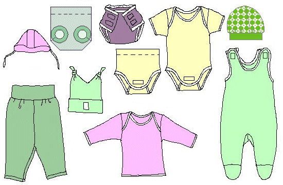 Moldes ropa de bebé para baby shower - Imagui