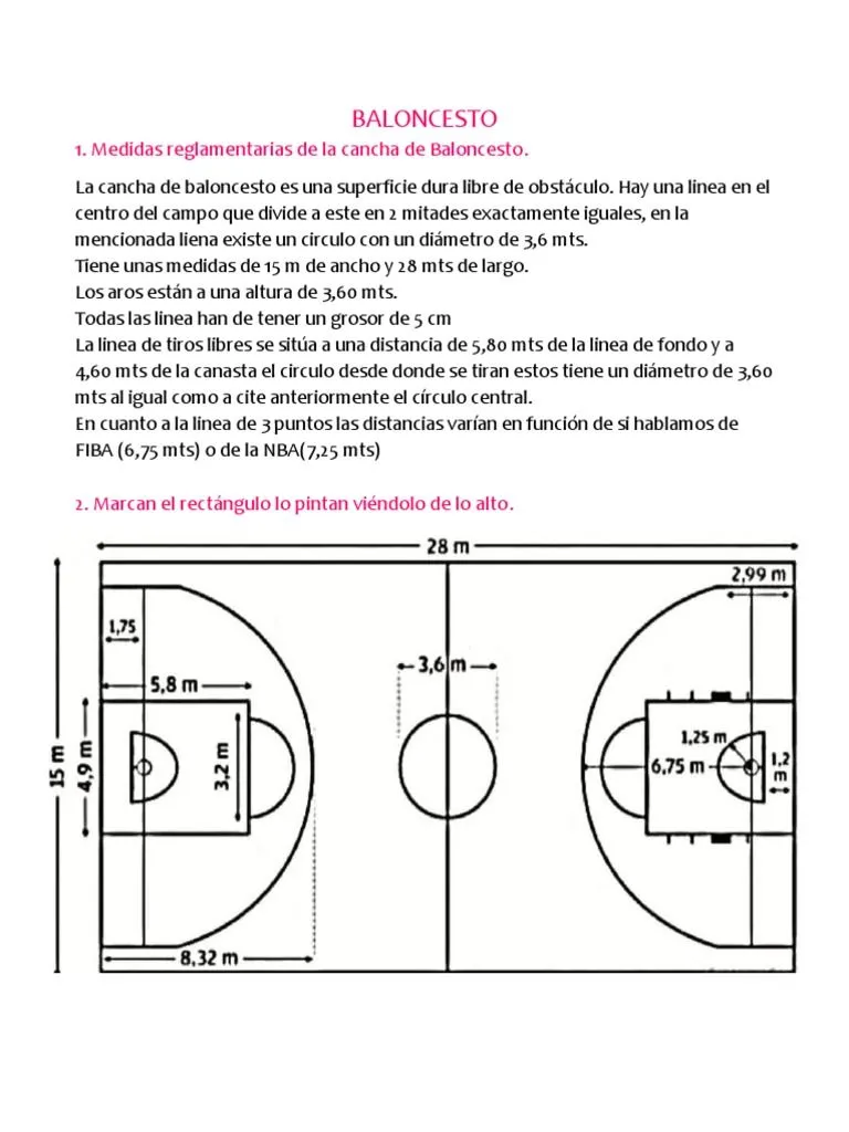 Baloncesto Medidas | PDF