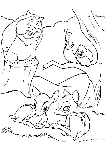 Dibujo de arboles con muchos animales - Imagui