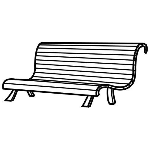 Dibujos de bancos de sentarse para colorear - Imagui